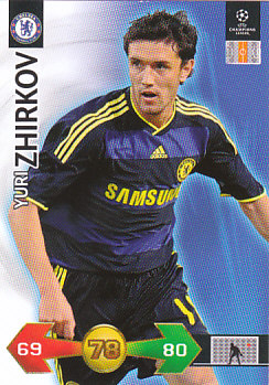 Yuri Zhirkov Chelsea 2009/10 Panini Super Strikes CL #47